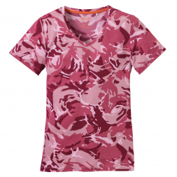 OS Trachten Women's Functional T-Shirt Camo Pink