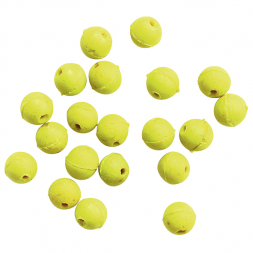 Perca Original Rubber beads (round, yellow, Ø 8 mm) 