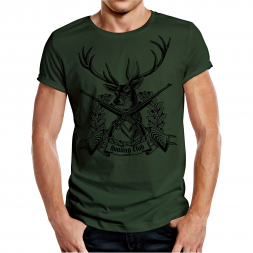 Rahmenlos Men's T-Shirt "Hunting Club" Hirsch (German version only)