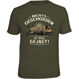 Rahmenlos Men's T-Shirt "Nichts geschossen ist auch gejagt!" (German version only)
