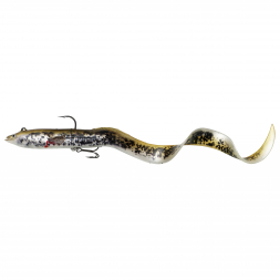 Savage Gear Soft Bait 4D Real Eel (Olive Pearl PHP)