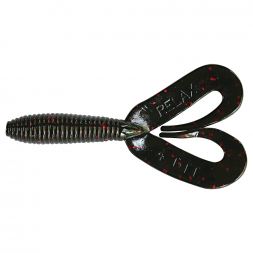 ShadXperts Twister 3" Doubletail (black/red/glitter)