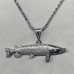 Street Hooker Necklace with pendant (pike, sterling silver)
