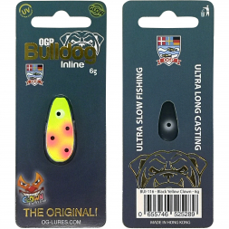  Artificial Lure Bulldog Inline (Black Yellow Clown) 