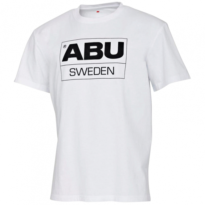 Abu Garcia Men's Legacy Sweden Logo T-Shirt Men (White) 