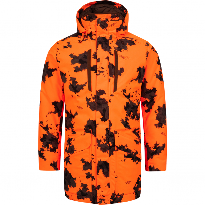 Blaser Janus Down Waterproof Jacket Men, Waterproof (Blaze Orange Camo) 