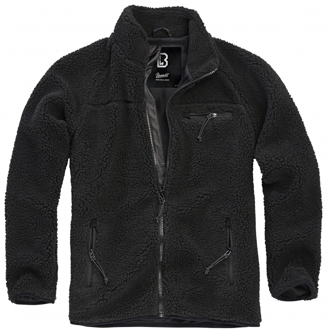 Brandit Teddy Fleece Jacket Men (Black) 