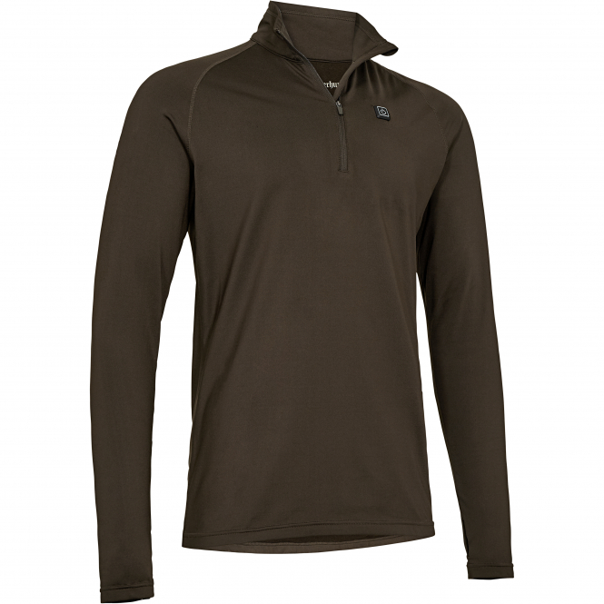 Deerhunter Heat Game Half-Zip Undershirt Unisex (Wood) 