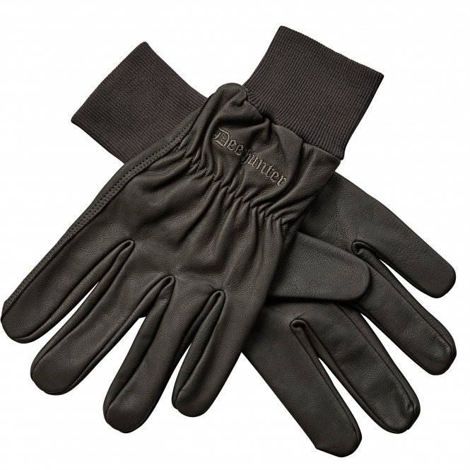 Deerhunter Leather Gloves (Wood) 