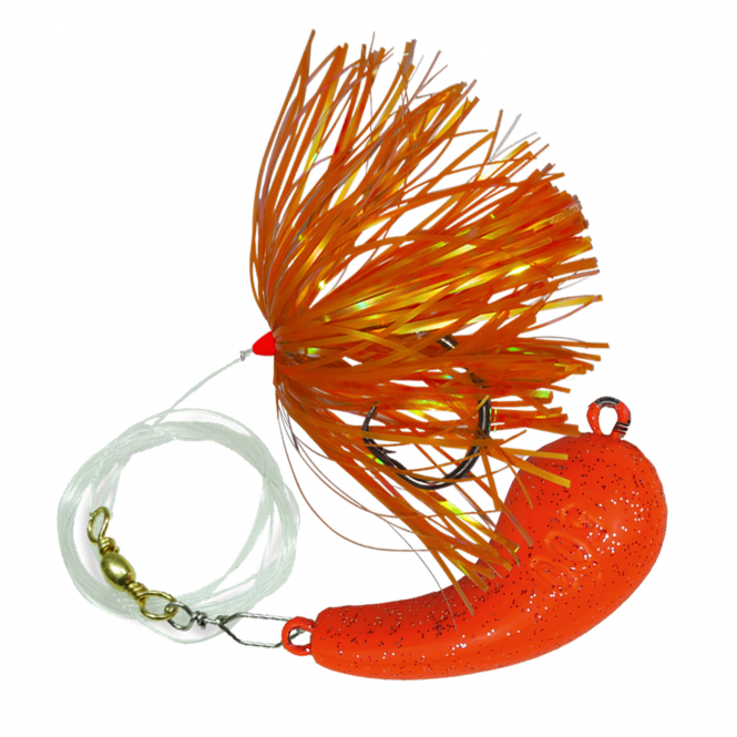 Eisele Halibut leader with Shirt Circle XXL (crab UV orange) 