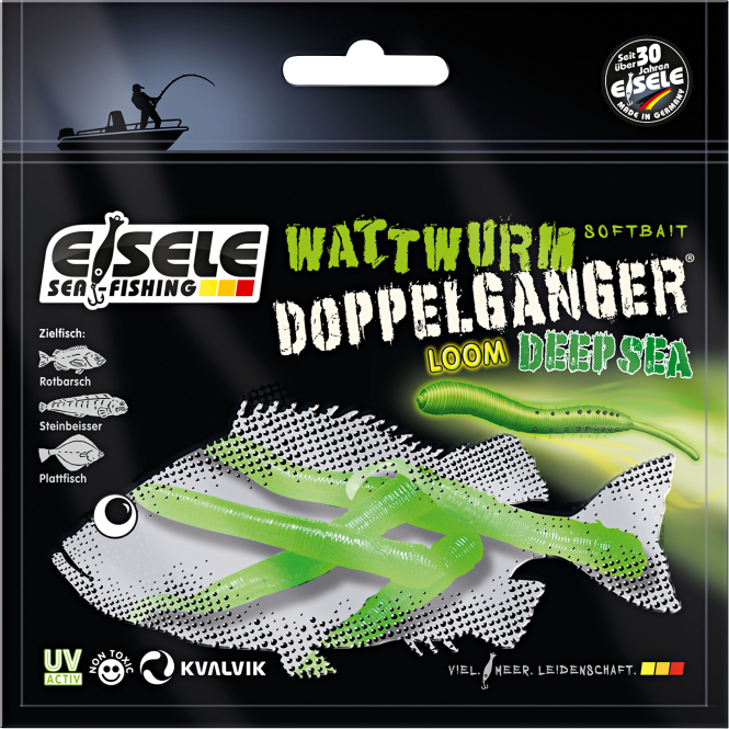 Eisele Sea Fishing Bait Lugworm Lookalike Deep Sea (green) 