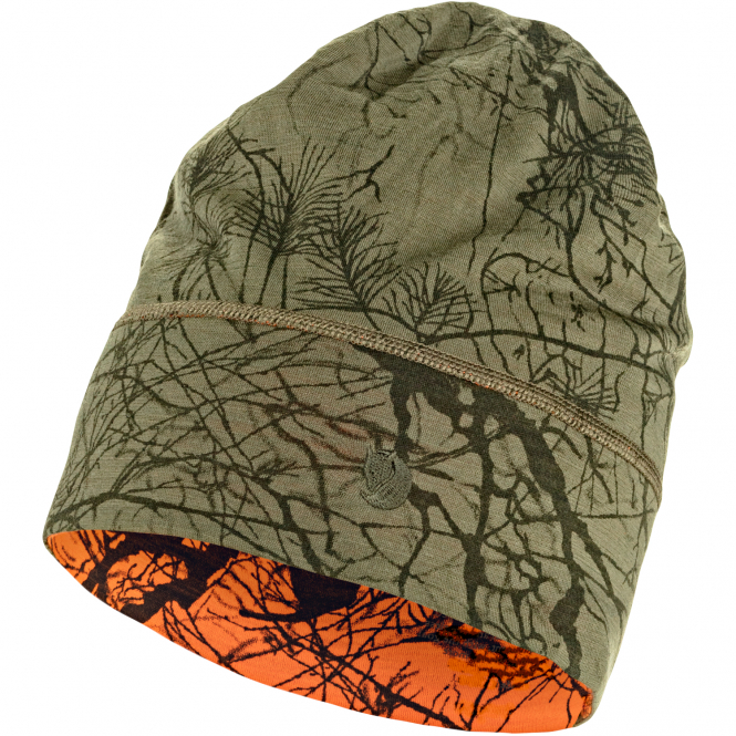 Fjällräven Lappland Beanie (Green Camo-Orange Multi Camo) 