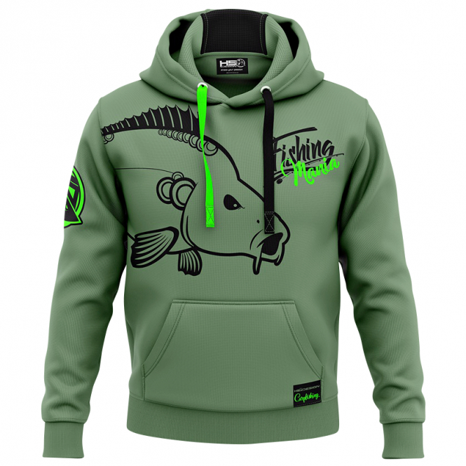 Hotspot Carpfishing Mania Hoodie Men (Olive) 