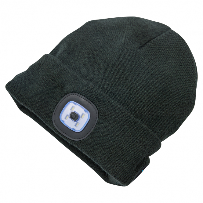 il Lago Prestige Beanie, W. Bluetooth Headphones & Led Lamp (Black) 