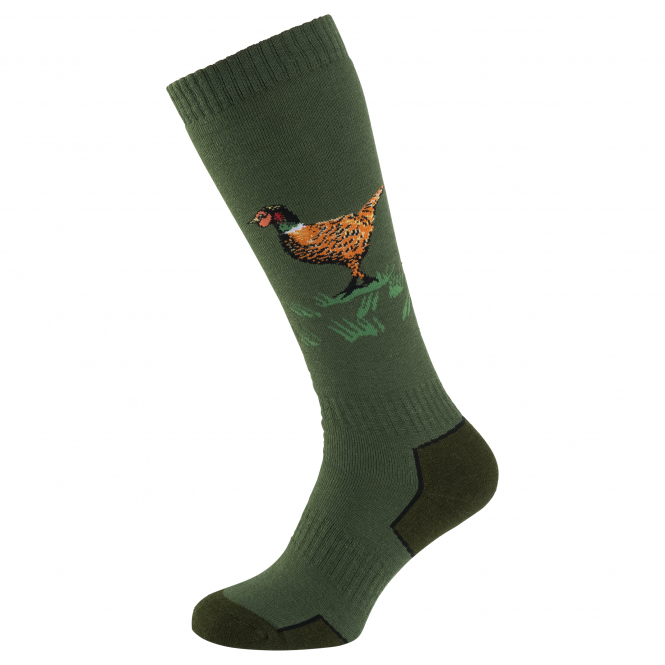 il Lago Prestige Boot Socks Pheasant Unisex (Olive) 