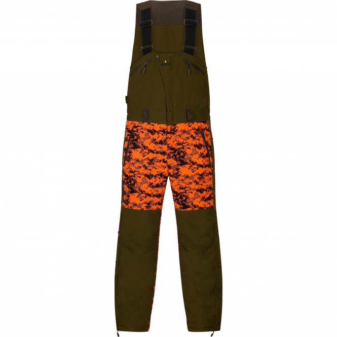il Lago Prestige Driven Hunt Dungarees Keiler Pro Men (Olive/Orange Camouflage) 