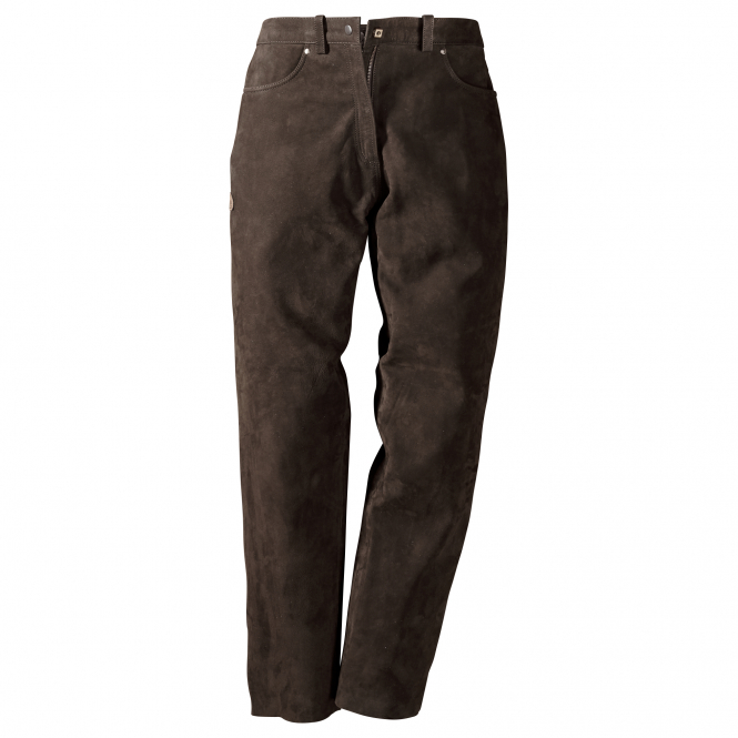 il Lago Prestige il Lago Prestige Women's Nubuk Leather Trousers 