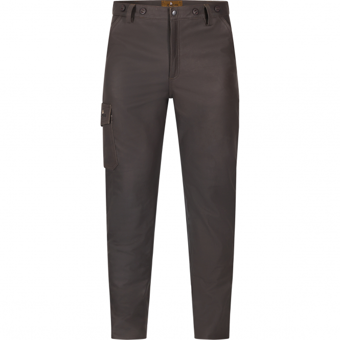 il Lago Prestige Nubuck Leather Trousers Sprinz Men (Brown) 