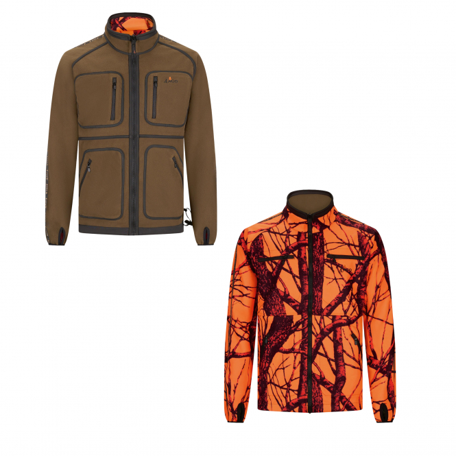 il Lago Prestige Reversible Asko Jacket Men (Olive/Orange Camouflage) 