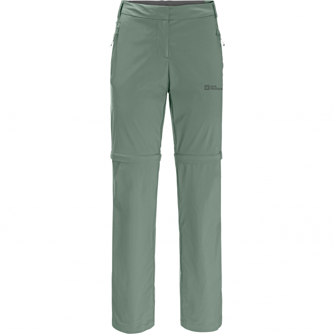 Jack Wolfskin Glastal Zip Off Pants W Women (Picnic Green) 