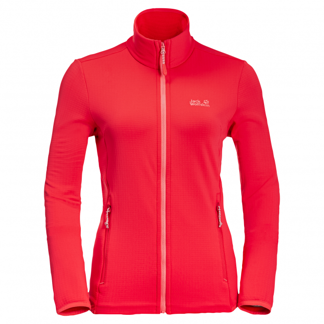 Jack Wolfskin Peak Grid Fleece W Women (Tulip Red) 