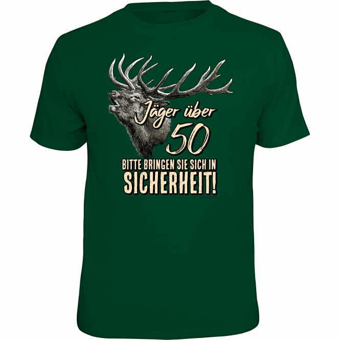 "Jäger über 50" T-Shirt Men (Green) 