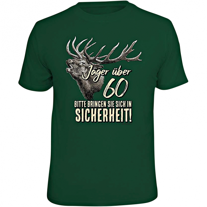 "Jäger über 60" T-Shirt Men (Green) 
