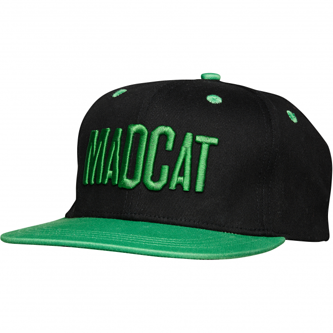 MAD CAT Skull Flatbill Cap (Black/Green) 