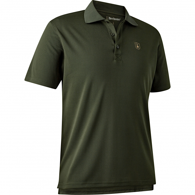 Men's Climate Polo Shirt Men, With 37.5® Technology (Forest Ember) 