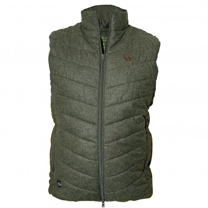 Merino Loden Heated Vest Men (Olive) 