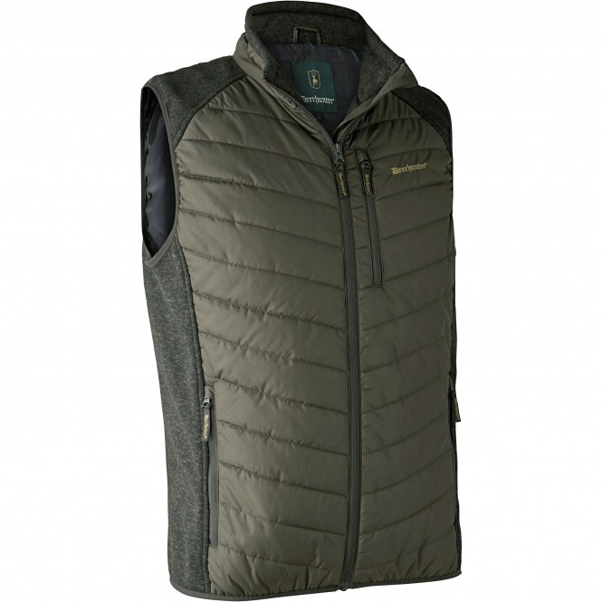 Moor Padded Waistcoat Men, With Knit (Timber) 