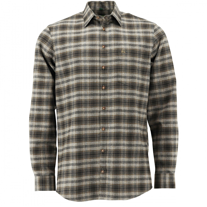 OS Trachten Gliru Shirt 1/1 Sleeve Regular Fit Men (Olive) 