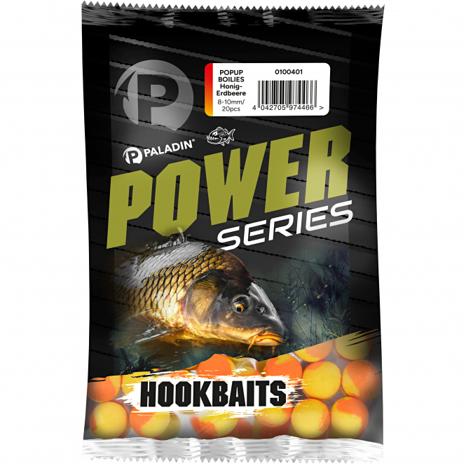 Paladin Power Series Pop Up Boilies (Honey Strawberry) 