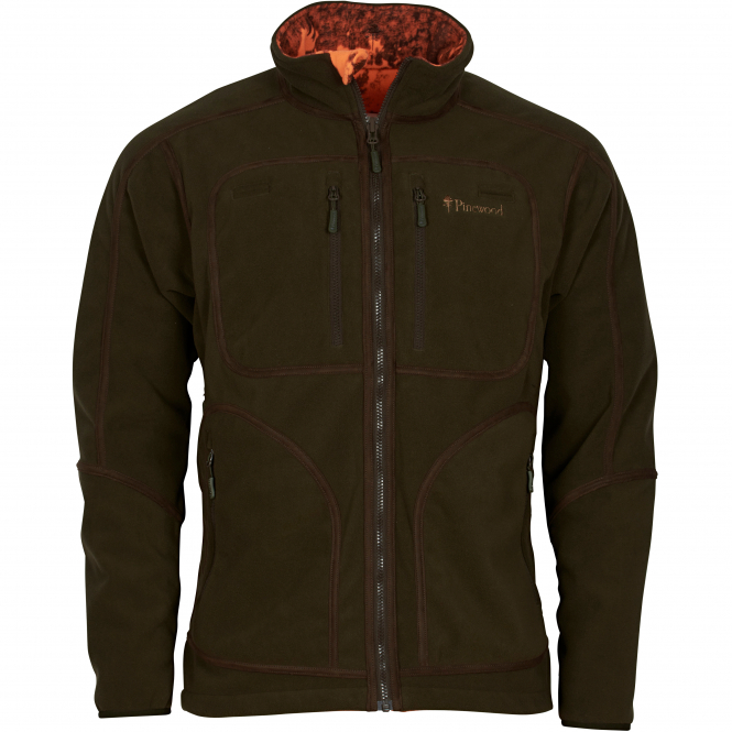 Pinewood Furudal Reversible Camou Fleece Jacket Men (H.Brown/Strata Blaze) 