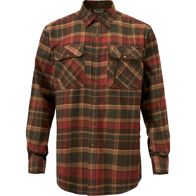Pinewood Prestwick Exclusive Shirt Men (D.Green/Terracotta) 