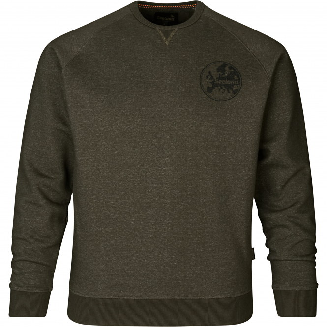 Seeland Key Point Sweatshirt for Men (Pine Green Melange) 
