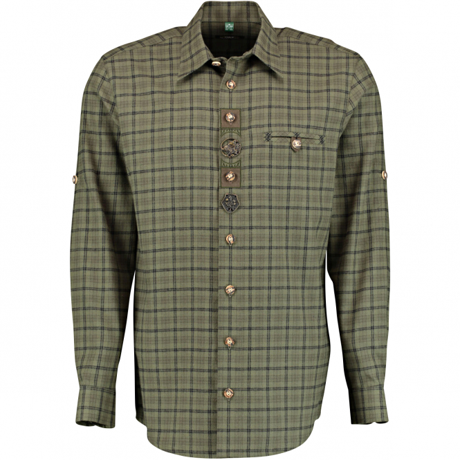 Shirt 1/1 Sleeve Regular Fit Men (Khaki/Mud) 