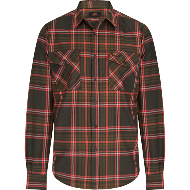 Shirt Leon Men (Olive/Red) 