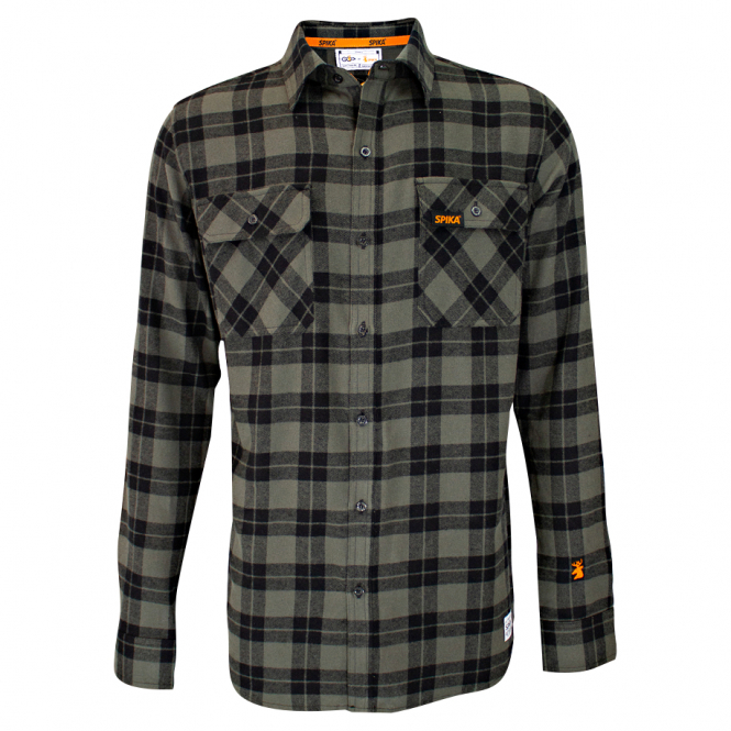 Spika GO Casual Check Shirt Men (Olive) 