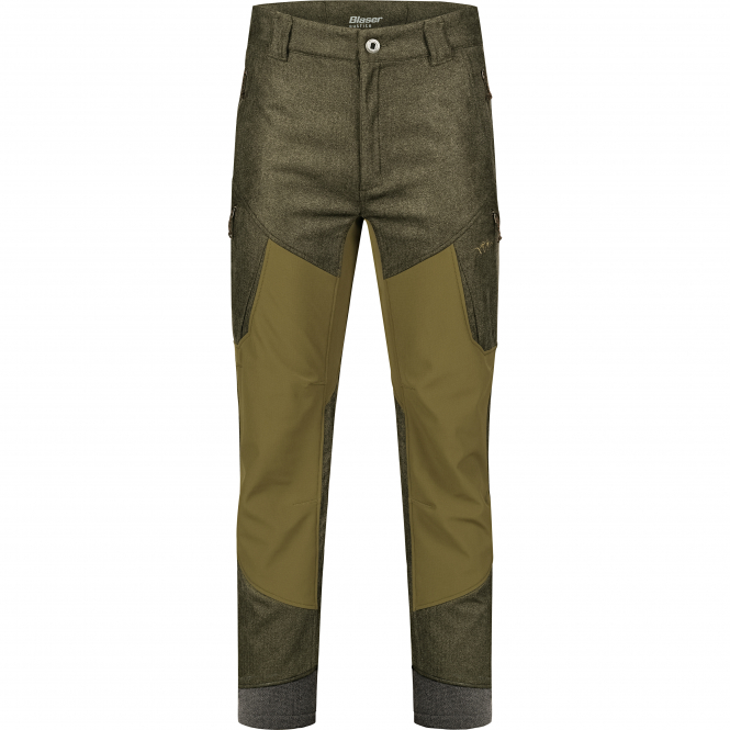 Whizz Softshell Trousers Men (Olive Melange/Black) 