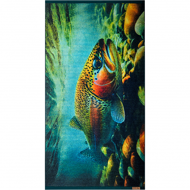Zwoltex Towel featuring a “Trout” design 