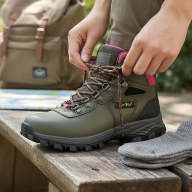 Alba ATX Outdoor Boots Women (Olive/Pink)