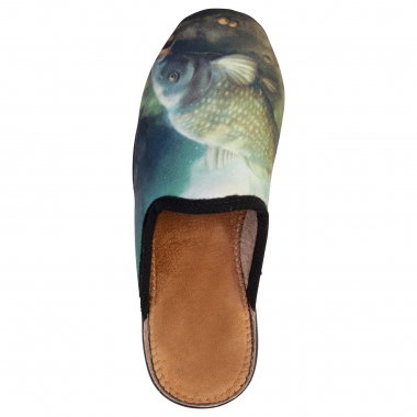Almwalker Karpfen Slippers Unisex, With Carp Motif