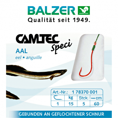 Balzer Fisching hook Eel with braided fishing line