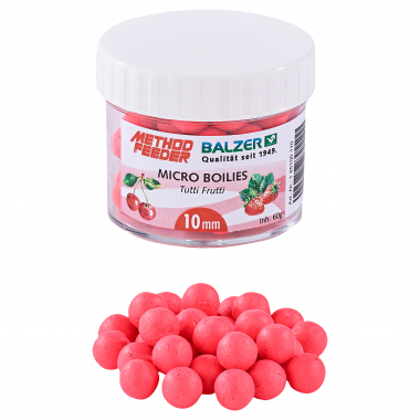 Balzer Method Feeder Boilies (red, tutti frutti)