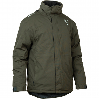 Carp Fishing Clothing Fox Collection Green Silver Quilted Jacket 