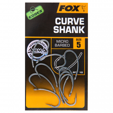 Fox Fishing hooks Edges Curve Shank Hooks X10