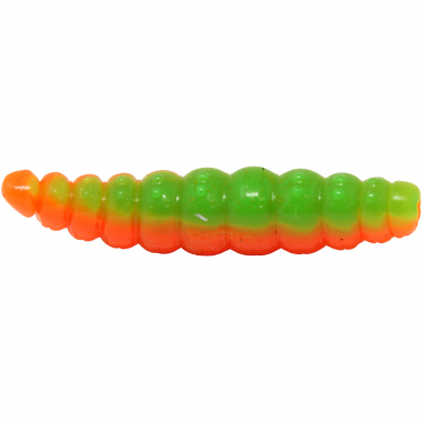 FTM Lifter Lures Larvy, Hot Orange/Apple Green