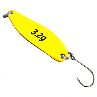 FTM Trout Spoon Hammer (3.2 g, White/Yellow UV)