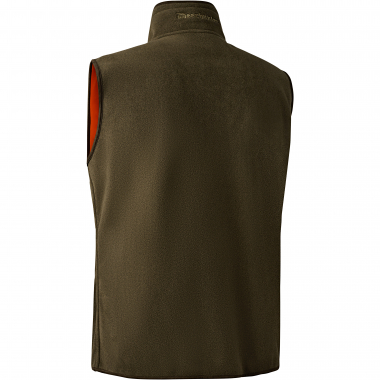 Gamekeeper Fleece Vest For Men, Reversible (Safety Orange)